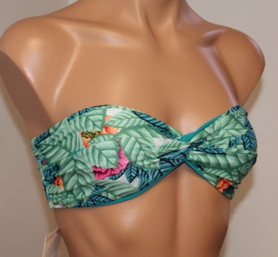 NWT Mara Hoffman Swim Swimsuit Bikini Bra Top Sz M Strapless Multi