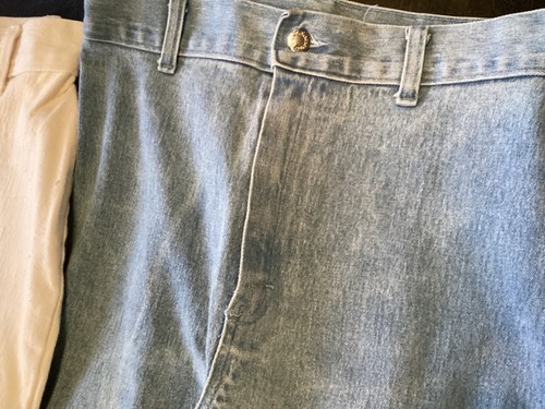 3 Stretch Jeans Lt Blue, White & Ecru High Waisted 29”Wx30”L Sz 10 Sold Separate - Picture 3 of 13