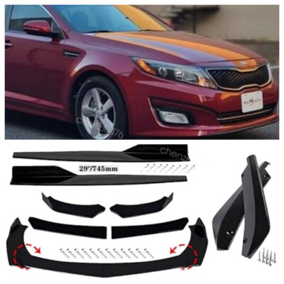 Front Rear Bumper Lip Spoiler Spoiler Body Kits Side Skirt For Kia Optima US