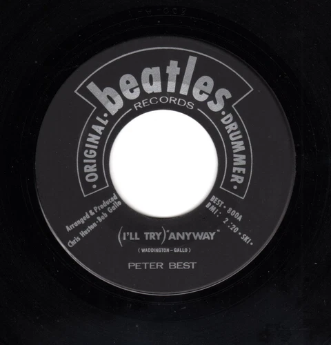 Beatles (Pete Best) "Anyway" 1965 US Original Beatle Drummer Stock Copy Single