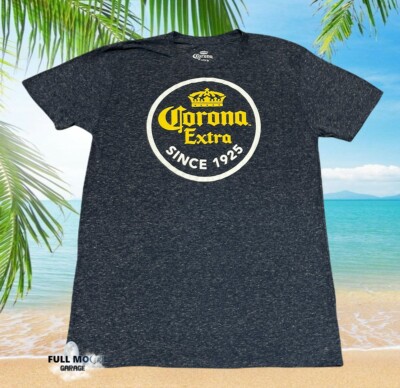 New Corona Extra Beer Heather Blue Men's Vintage T-Shirt