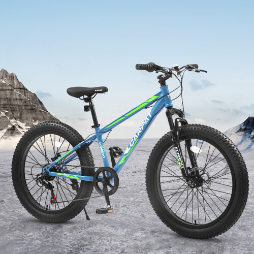Elecony 24'' Fat Tire Bike Adult/Youth Full Shimano Speeds