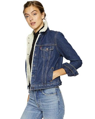 levi sherpa jacket women's