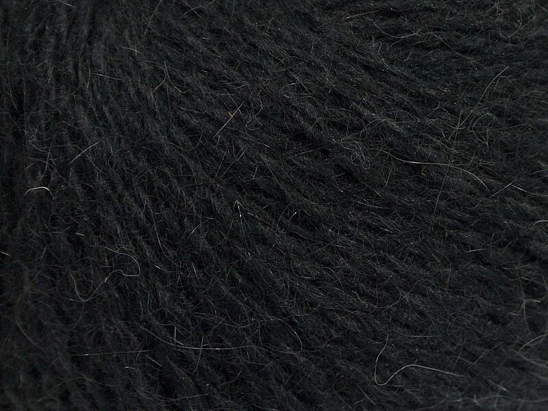 Hilos de hielo Black Angora Cashmere 68753 mezcla de lujo peso deportivo 50 gr 218yds Foto 2 de 4