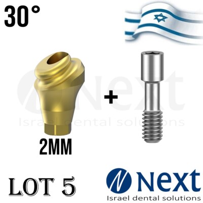 LOTx5 Angulated 30 deg Flat abutment 2 mm Hiossen Regular