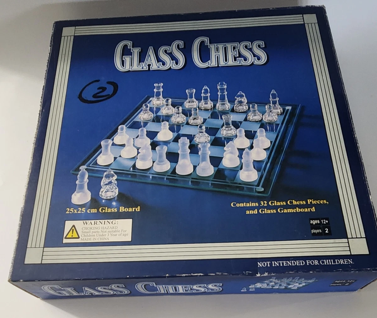 PAVILION GLASS CHESS Set Limited Edition W/ Smoked Glass