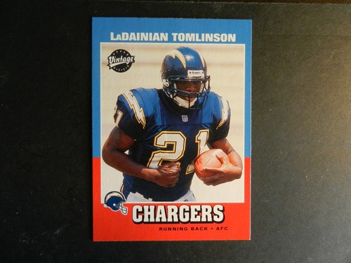 *LADAINIAN TOMLINSON* VINTAGE 2000 TOPPS #350 & UPPER DECK #252 ROOKIE cards!!! - Picture 3 of 4