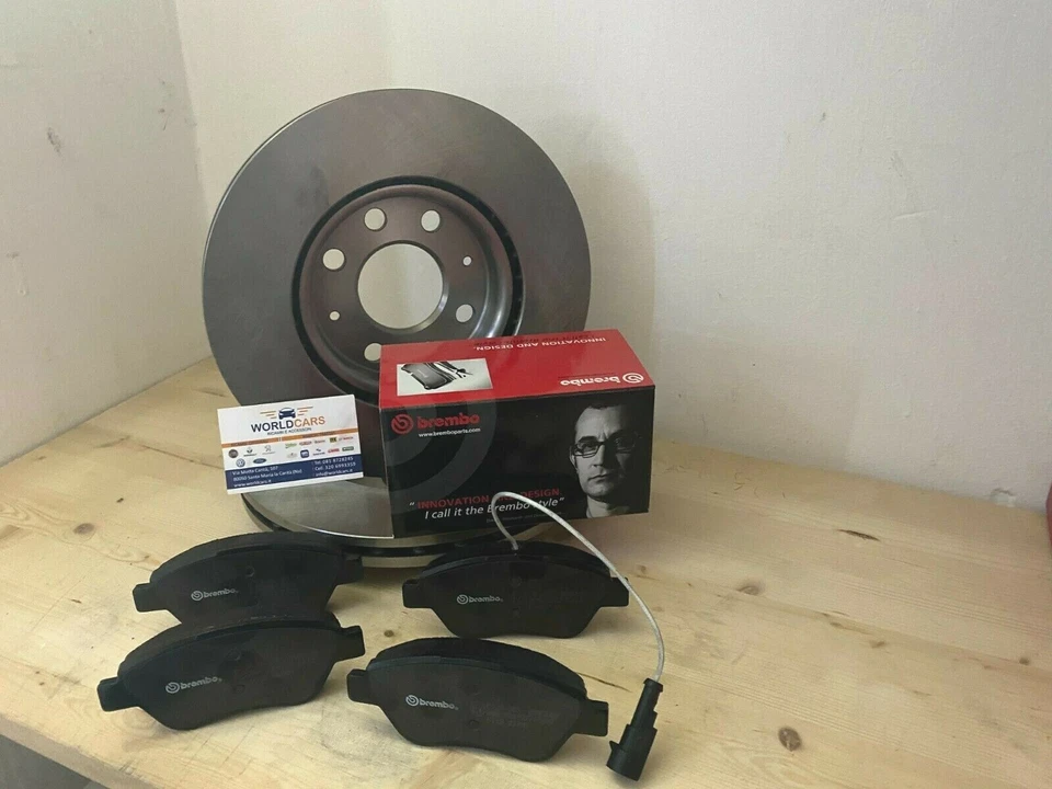 KIT DISCHI FRENO BREMBO PASTIGLIE BREMBO FIAT GRANDE PUNTO 1.2 1.4 1.3 MJT - Immagine 2 di 2