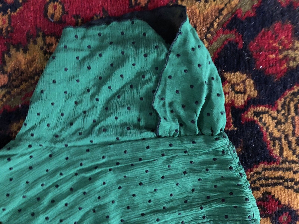 Diane von Furstenberg Green Silk Dress Size 6. | eBay