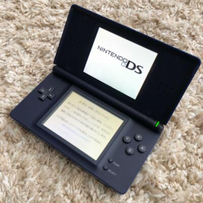 Nintendo DS Lite Launch Edition Jet Black Game Handheld System NDS