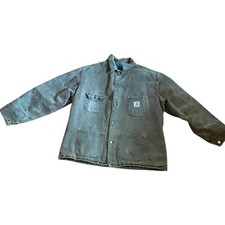 Vintage Carhartt Chore Coat Duck Blanket Lined Jacket - Fits Like XL
