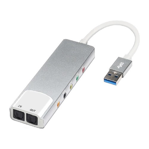 Usb Optische Spdif Soundkarte Pc Externe Unterstützung Ac-3 Dts 5.1 Kanal - Bild 15 von 16