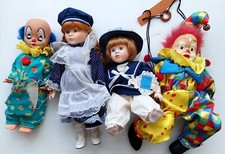 4 poppen 3 in porcelain tussen 35 en 45 cm promenade collection hand crafted