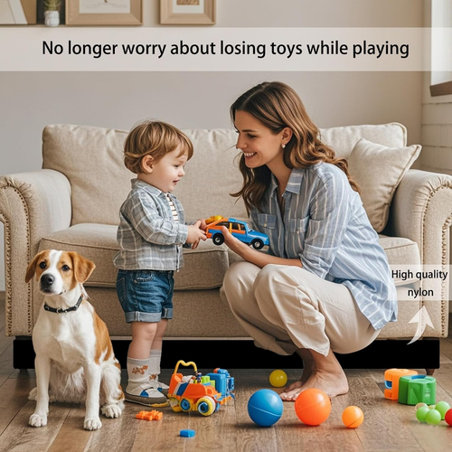 Under Couch Blocker, under Bed Blocker for Pets Toys, Adjustable Elastic Strap B - Picture 3 of 12