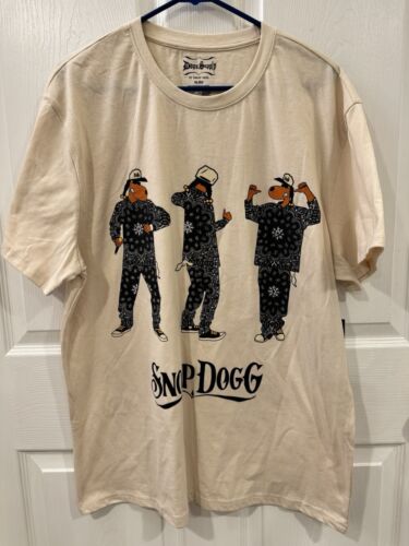 Dogg Supply by Snoop Dogg T-Shirt XL Men's White Rap Tee Logo Crew Neck