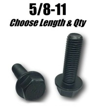 5/8-11 Grade 8 Flange Frame Bolt Black Phosphate & Oil (All Sizes & Qty's) 5/8"