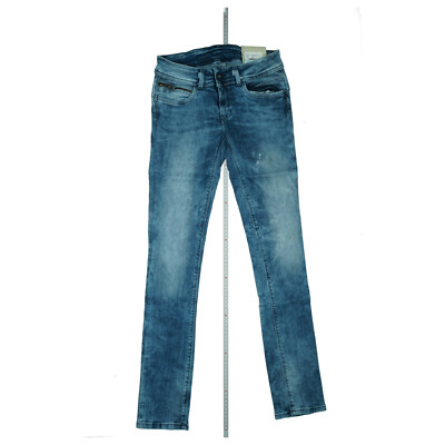 PEPE JEANS New Brooke Super Stretch Slim Skinny Hose 28/32 W28 L32 Acid Blau Neu