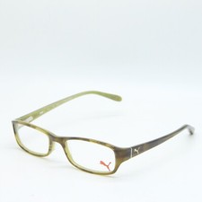 NEW PUMA PU 15329 KH OLIVE BROWN AUTHENTIC EYEGLASSES 49-17