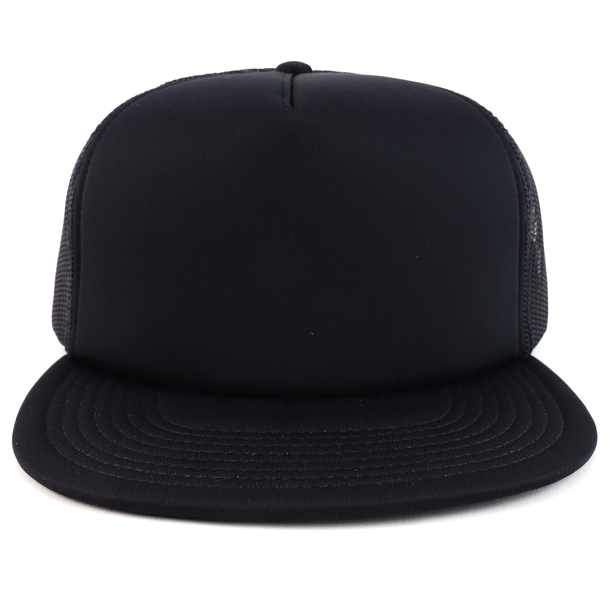 Oversized XXL 5 Panel Flat Bill Foam Trucker Mesh Back Baseball