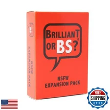 Brilliant or BS? NSFW Expansion Pack - Hilarious Bluffing Game for 4-6 Player