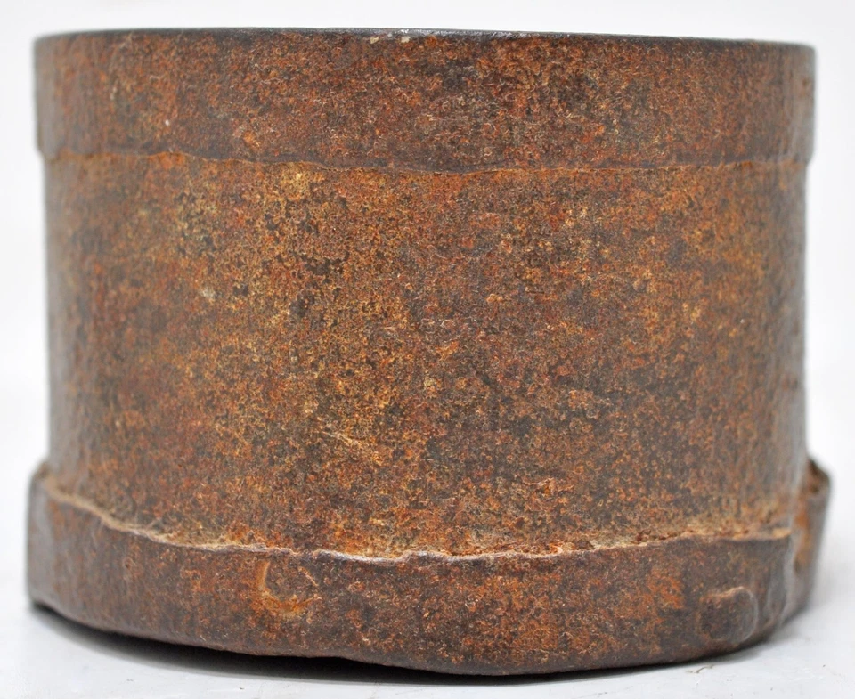 Антикварный железный горшок для измерения зерна оригинальный старый ручной работы - Изображение 2 из 4