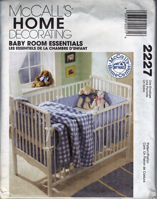 McCall s 2227 Baby Room Essentials Sewing VTG UNCUT Pattern (38)