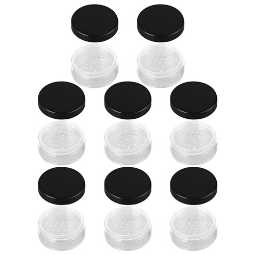 8 Pcs Powder Box Loose Empty Containers Bulk Makeup Compact Case with Puff