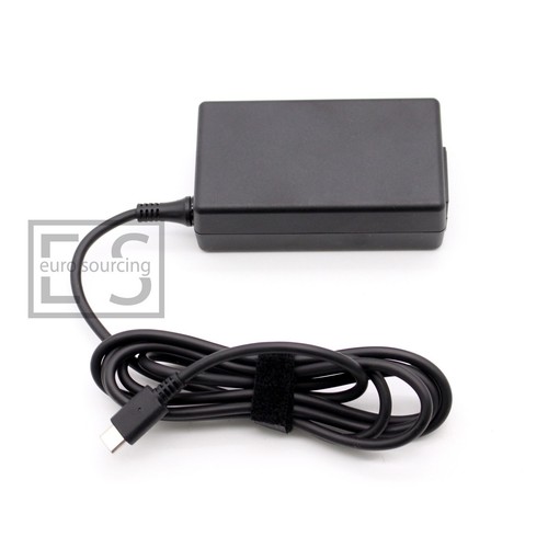 USB TYPE C 65W ADAPTER CHARGER FOR HP ELITEBOOK X360 830 G6 6XE09EA +POWER CHORD - Zdjęcie 3 z 6