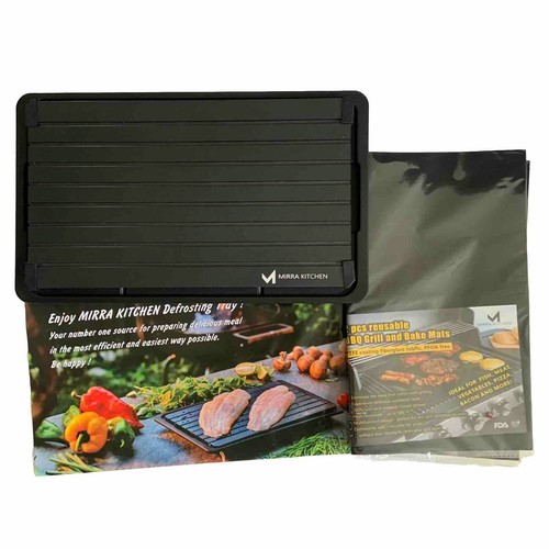 DEFROSTING TRAY Thawing Plate for Frozen Meat Defroster Board By MIRRA KITCHEN - Picture 5 of 8