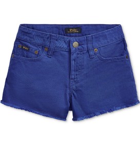 Polo Ralph Lauren Big Girls Polo Cotton Denim Shorts Size 16 Royal Blue | eBay