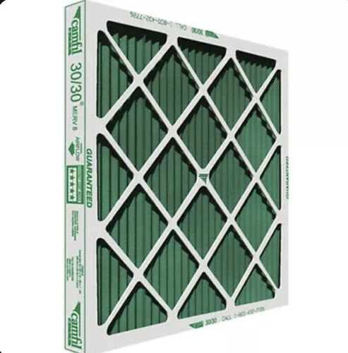 CAMFIL 24x24x2 049880-005 FARR 30/30 PLEATED AIR FILTERS, MERV 8 - (BOX OF 12)