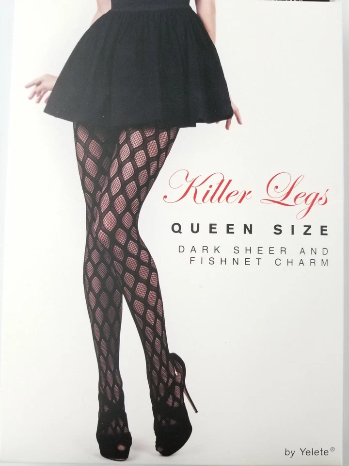 Yelete 杀手腿 渔网 连裤袜 长袜 深色 透明 鱼网 CHM Queen — 第 3/4 张图片
