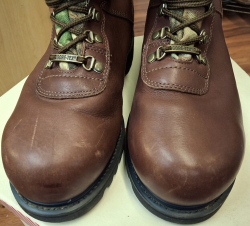 Wolverine Camo Leather Hiking Workwear High Top Boots Men's 10W Oil Resistant - Picture 4 of 12