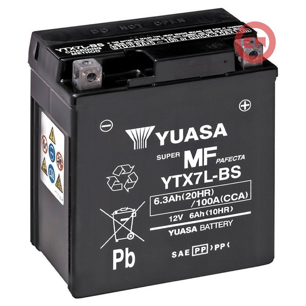 Batterie Yuasa YTX7L-BS 12V 6Ah Derbi Senda Baja 125 SM 2012-image