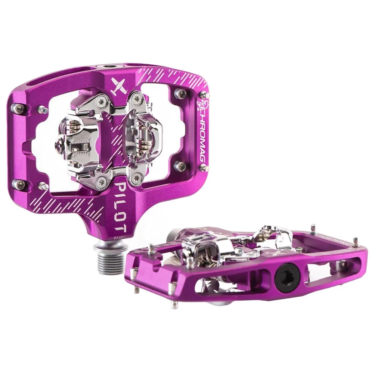 Pedali Lowrider Per Bici Da Piattaforma, Colore Viola, Diametro Perno 1/2&Prime;.