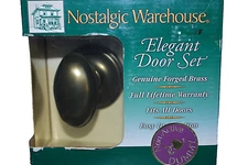 Dummy Set Oval Antique Pewter Rose Nostalgic Warehouse 703233 CLAHOM VN22  S6407