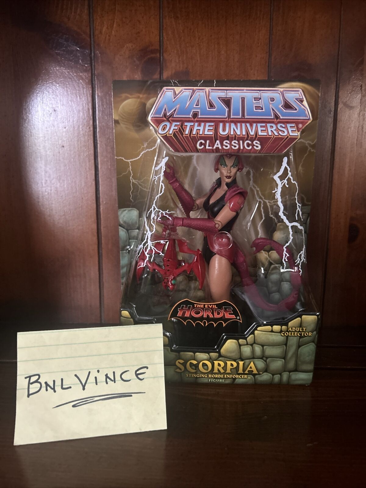 He-man & The Masters of The Universe Classics Scorpia NEW MOC With Mailer Box!!!