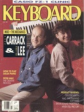 KEYBOARD magazine MIKE & THE MECHANICS May 1989 PETER MAX CASIO FZ-1