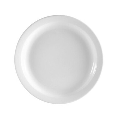  NCN-9 Clinton Narrow Rim Super White 9-1/2-Inch Super white; bright white