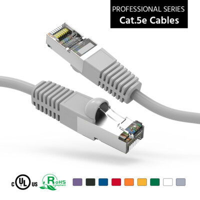 200'FT FTP Shielded CAT5'e Network LAN Patch Cable Copper Ethernet CMX Outdoor