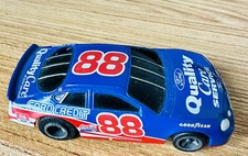 Vintage Life-Like 88 Dale Jarrett Blue Ford Taurus HO Slot Car NASCAR 3 Length