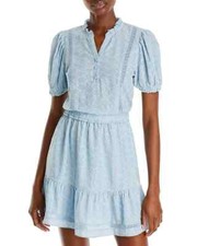 AQUA Socialite Surplice Trim Mixing Mini Dress L67014 Womens Size XS