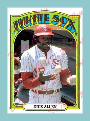 DICK ALLEN CHICAGO WHITE SOX 1972 Style Custom Baseball Art Card