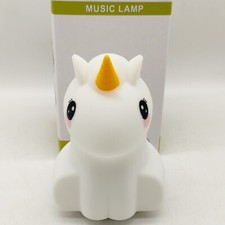 Unicorn Glowing Nursery MultiColor Night Light with Bluetooth Speaker Baby Gift