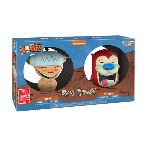 Funko Dorbz: Nickelodeon - Happy Happy Joy Joy Ren & Stimpy -2 Pack - San Diego