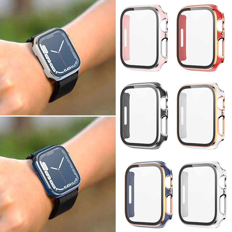 Case For Apple Watch PC Screen Protector Cover Smart Watch Accessories wi