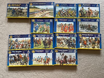 Italeri 1/72 Scale 14 Box Bundle Almost All On Sprue Toy Soldiers