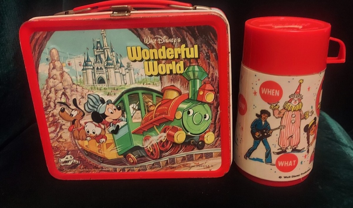Vtg Aladdin Walt Disneys Wonderful World on Ice Metal Lunch Box | eBay