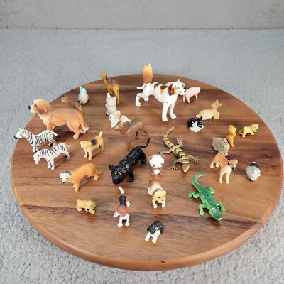 Lot of 30 Misc Animal Toys - Reptiles, Farm, Zoo, Dogs, Birds, Insects