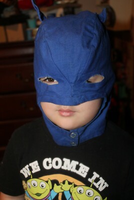 Vintage 1960's BATMAN Mask Hand Made Halloween Costume